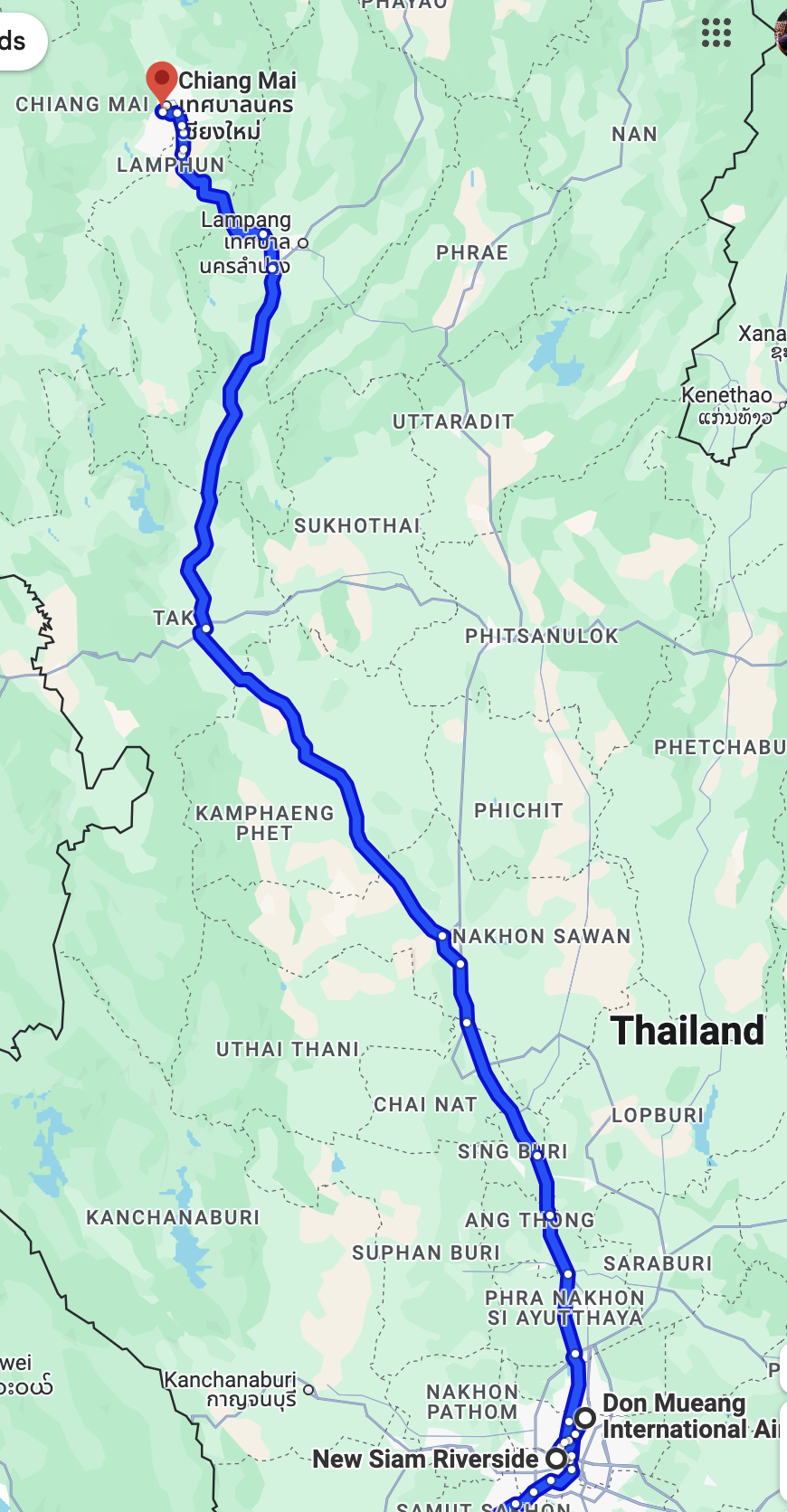 Thailand tour last half